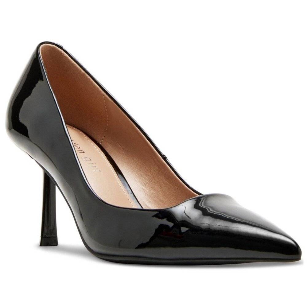 Madden Girl Black Patent Pointed-Toe Stiletto Pumps